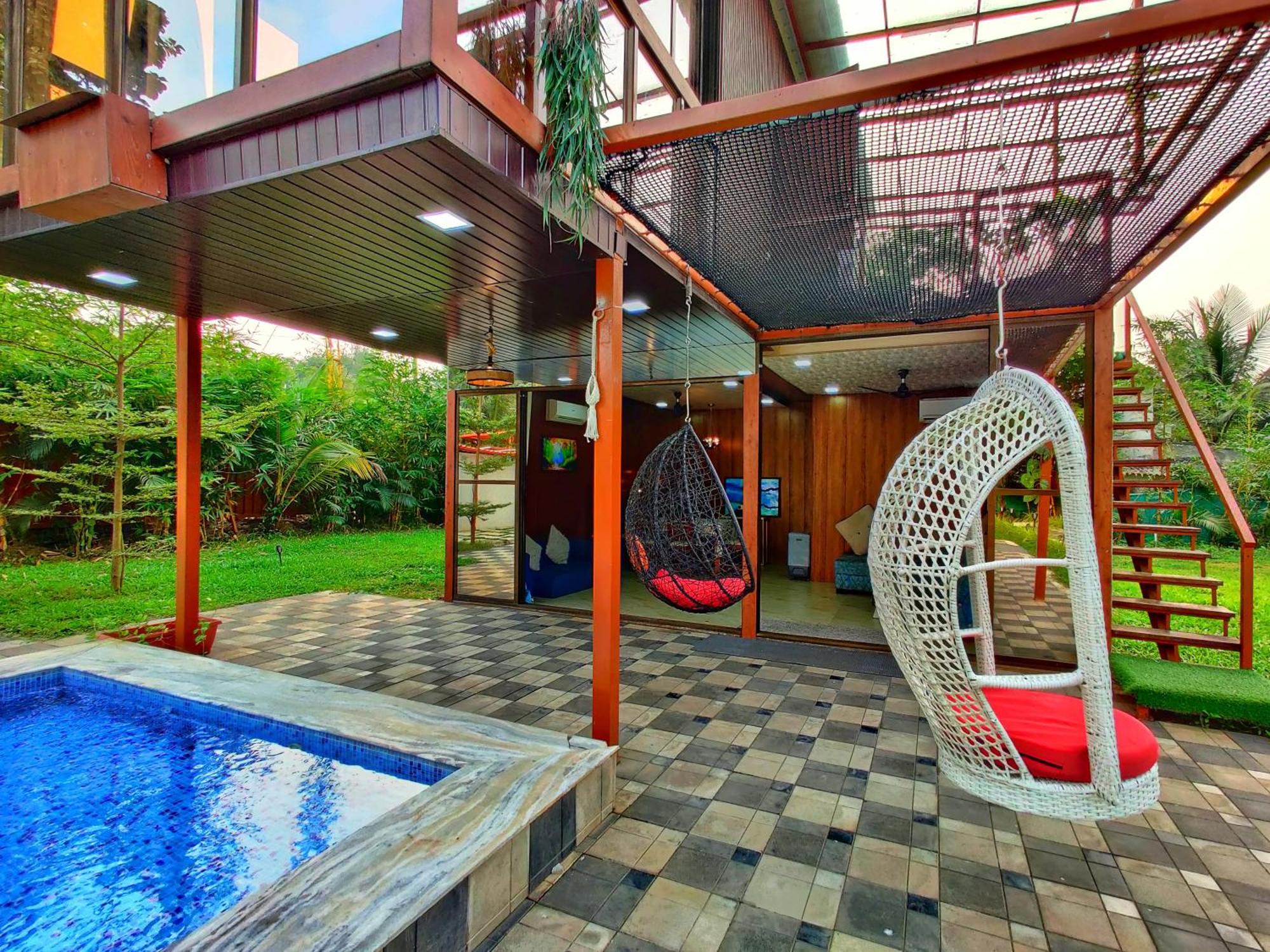 Crystal Springs Villa - A Picture-Perfect Retreat W Pool, Hammock, Gazebo Karjat Exterior foto