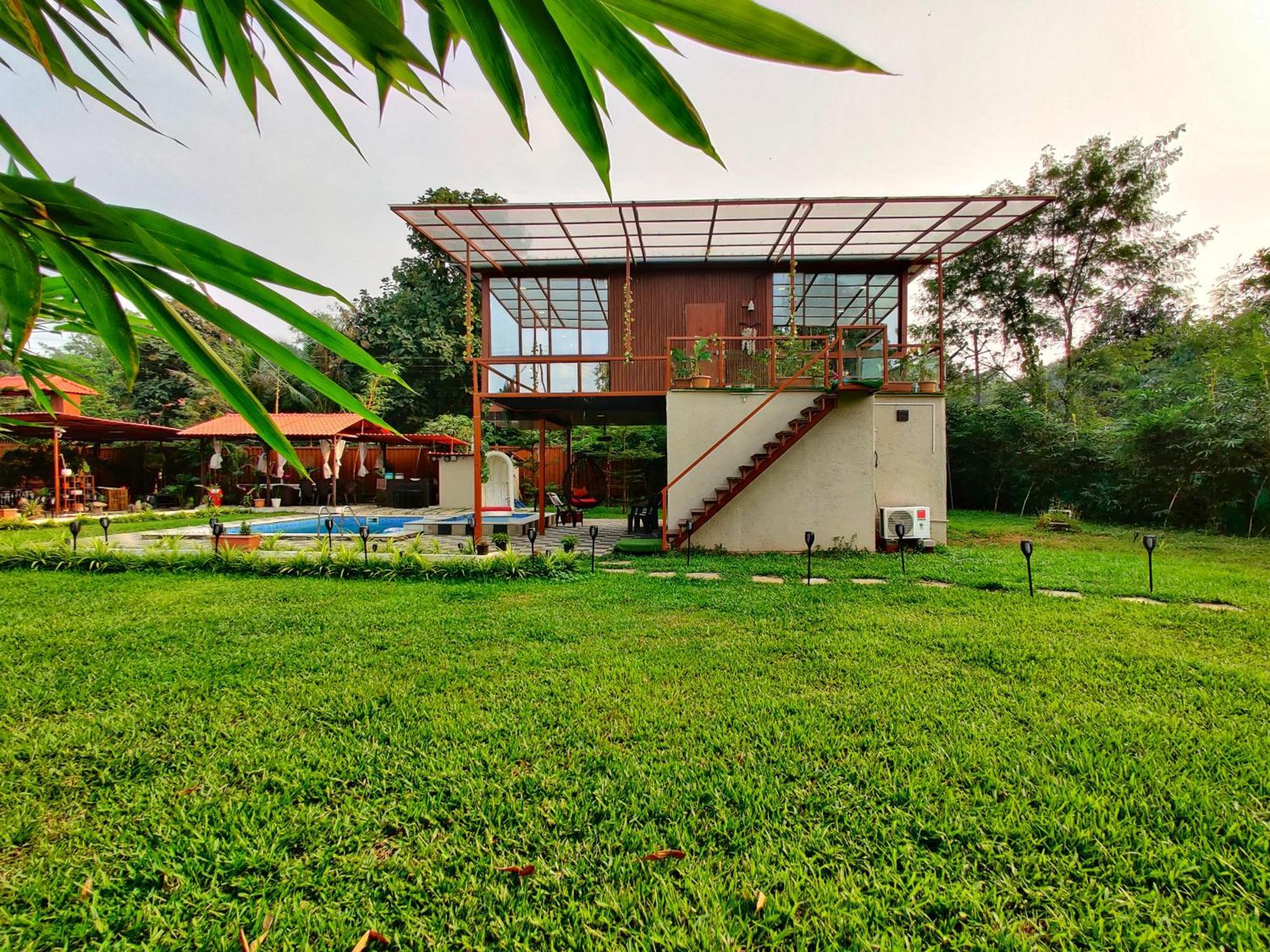 Crystal Springs Villa - A Picture-Perfect Retreat W Pool, Hammock, Gazebo Karjat Exterior foto
