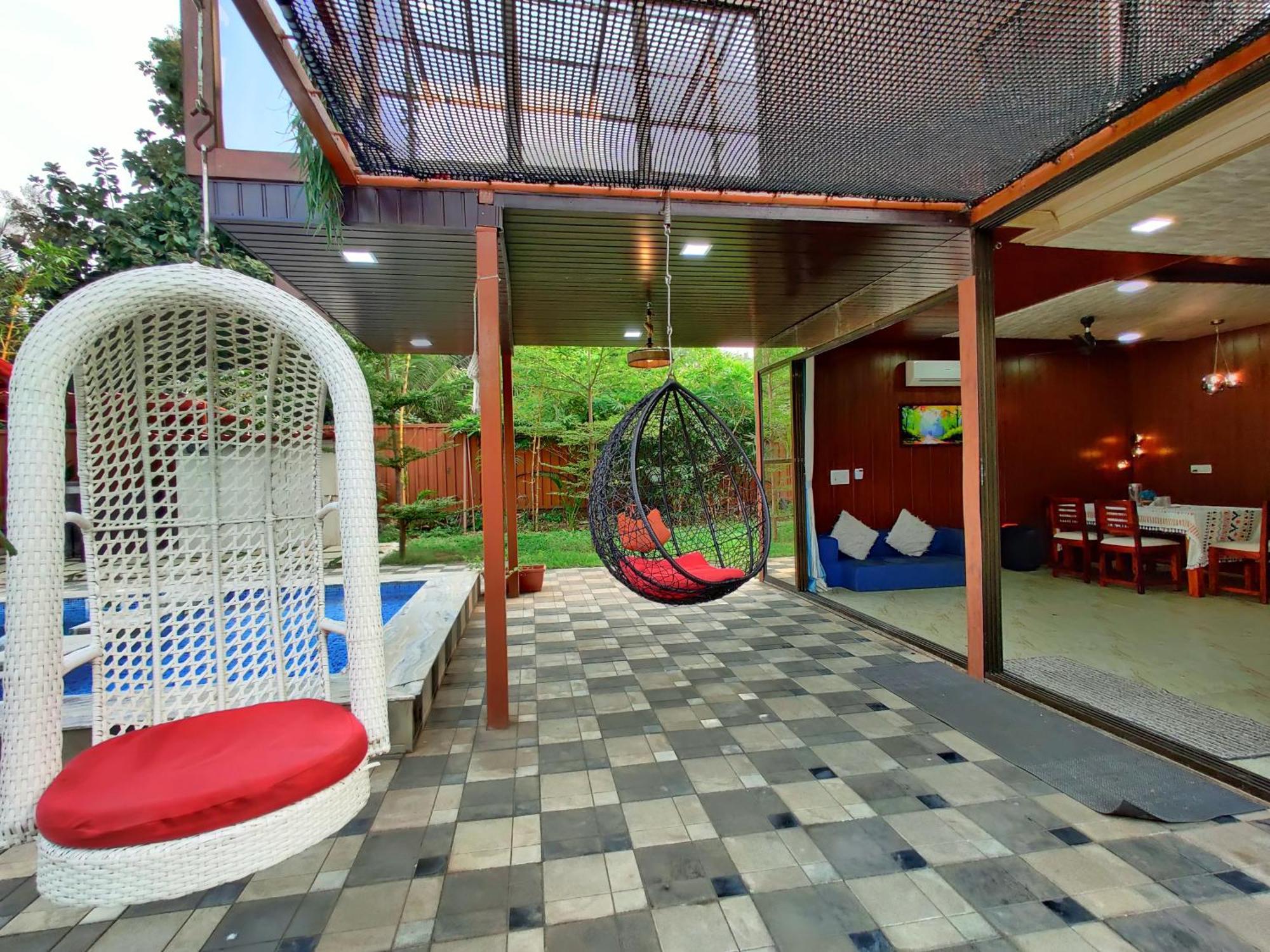 Crystal Springs Villa - A Picture-Perfect Retreat W Pool, Hammock, Gazebo Karjat Exterior foto