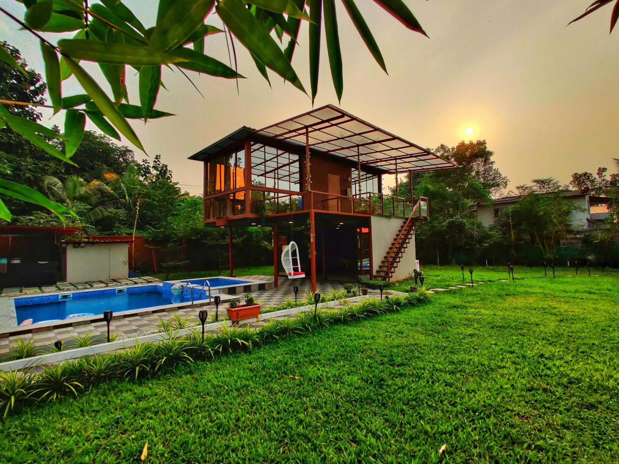 Crystal Springs Villa - A Picture-Perfect Retreat W Pool, Hammock, Gazebo Karjat Exterior foto